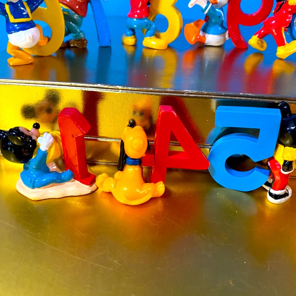 WALT DISNEY VTG 80’s MICKEY PLUTO GOOFY DONALD DUCK w/NUMBERS APPLAUSE PVC TOYS - Picture 12 of 13